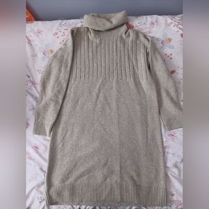 Medewell Women's Beige Turtleneck Sweater